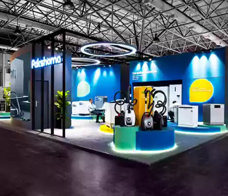   طراحی غرفه و غرفه سازی نمایشگاهی پاکشوما نمایشگاه ایران اکسپو تهران 1404 